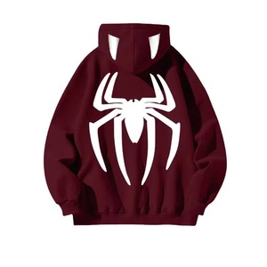 เสื้อฮู้ดลายแมงมุม เสื้อฮู้ดสไตล์อเมริกัน เสื้อคลุมแบบสวมหัว เสื้อโค้ทสำหรับฤดูใบไม้ร่วงและฤดูหนาว - Product Image 2