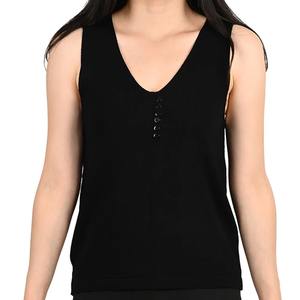 เสื้อกั๊กถักแบบสั้นสำหรับผู้หญิงทันสมัยเสื้อแขนกุดทรงหลวมเสื้อกล้ามแฟชั่นฤดูใบไม้ร่วงฤดูร้อน - Product Image 2