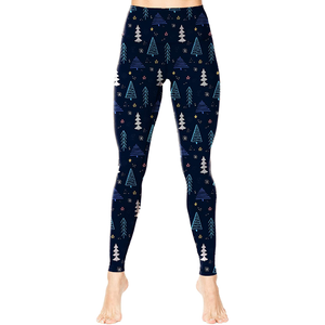 Leggings de Yoga para Mujer con Logotipo Personalizado, Cintura Alta, Antibacterianos, de Algodón/Fibra de Bambú, Impresión Digital, Precio de Venta al Por Mayor - Product Image 4