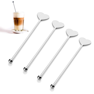 ช้อนเหล็กสำหรับขนาดและรูปร่างที่แตกต่างกันสำหรับราคาต่ำพร้อมที่คนค็อกเทลด้ามยาวและกล่องชิ้นเดียว - Product Image 6