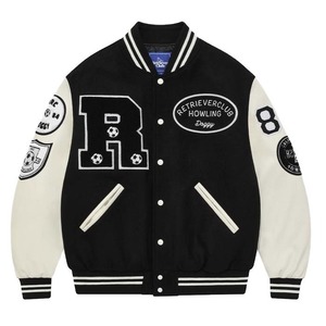 Vêtements de ville Logo Patches Varsity Jacket Veste de baseball personnalisée Letterman Custom 2025 Hommes Broderie Varsity Jacket - Product Image 4