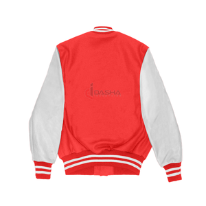 เสื้อแจ็กเก็ตสตรีทแวร์สไตล์เบสบอลสินค้ามาใหม่2024แผ่นติดโลโก้ผ้าแคนวาสแบบออกแบบได้ตามต้องการ - Product Image 2