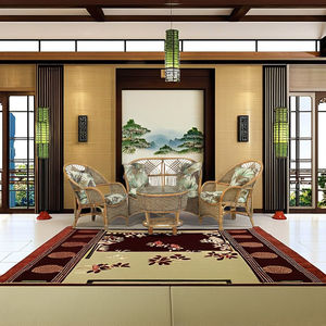 COBANA SEAGRASS Juego de Muebles Modulares de Ratán Estilo Asiático Antiguo para Sala de Estar, Apartamento, Villa, Escuela - Sofá y Sillón Cómodos - Product Image 3