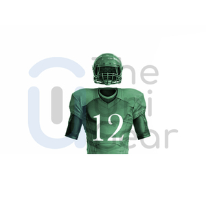 Maillots de football américain personnalisables, ensemble haut et pantalon respirants, vêtements de football américain à manches courtes grande taille - Product Image 6