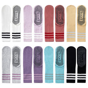 Women's Crew Sports Cotton Yoga Grip <b>Socks</b> Pilates Ladies Plain Solid <b>Thick</b> Terry Non-Slip Workout Gym Fitness Athletic Exercise - Product Image 6