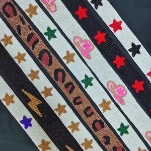 CRYSTAL CRAFT Sangle de sac de style indien en perles de rocaille personnalisable avec logo personnalisé-Accessoire à la mode pour sacs - Product Image 5