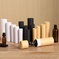 Boîte à parfum personnalisée avec logo, vente en gros, matériaux recyclés écologiques, papier kraft brun, carton, emballage, tube en papier avec revêtement UV