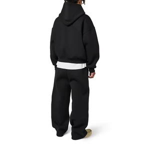 Customized 500 Gsm 100_ Cotton Baggy Fleece <b>Oversized</b> Hoodie <b>Jogger</b> Set Winter High Quality Tracksuit Men's 2 Pieces Sweatsuit - Product Image 3
