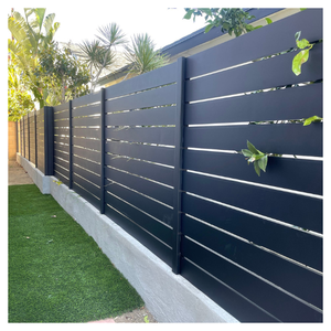 Clôture en alliage d'aluminium de style luxueux série 6000, forme carrée, température T3-T8 |   Finition décorative antirouille et résistante aux intempéries - Product Image 3