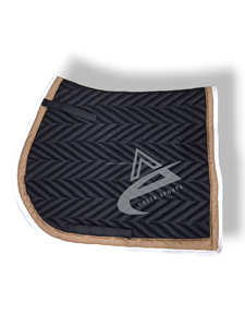 Costa Sports Equestrian - Sudadero para Caballo, Diseño Zigzag Negro, Forro de Algodón y Polialgodón, Espuma, Multiusos, Seguridad para Carreras Deportivas - Product Image 3