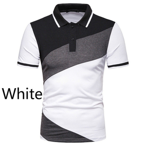 Polo décontracté à manches courtes pour hommes, T-Shirt de couleur avec coutures, T-Shirt Polo ample pour hommes, Offre Spéciale - Product Image 5