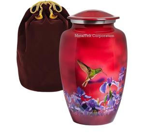 Large Classic Aurora Cremation Urn Customized Design Alloy Metal <b>Memorial</b> Ashes Funeral Supplies High Quality Adult Pet Urns Jar - Product Image 5
