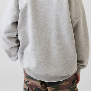 Sweat-shirt pour garçons à prix d'usine avec manches longues pour les acheteurs en gros avec épaules tombantes pour un ajustement décontracté avec poche kangourou pour l'hiver - Product Image 6