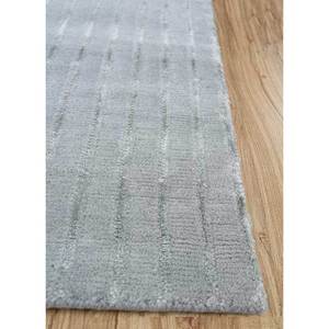 Tapis rectangulaire grand format en laine et soie de bambou noué à la main, style classique bleu azalée, motif abstrait pour la maison, le couloir, pour adolescents AIWB-3029 - Product Image 4