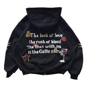 Sweat-shirt à capuche zippé pour homme en coton 100% en gros, impression de logo personnalisée, tissu polaire de haute qualité, respirant, séchage rapide, sweat-shirt d'hiver - Product Image 3