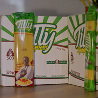 Pâtes spaghetti italiennes traditionnelles Tilly Brand 500g en vrac, nouilles instantanées riches en protéines, blé cuit couleur or, ISO/HALAL, 2 ans