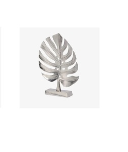 Handmade Large Leaf Shaped Aluminum Platter Nickel Polished Customized <b>Decorative</b> Food Serving Tray Kitchen Dining Table <b>Home</b> - Product Image 6