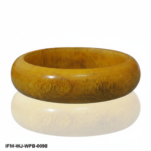 Brazalete de Madera Pintado a Mano, Joyería de Madera Ligera para Mujer, Pieza de Diseño Colorida, Accesorio de Moda Ecológico - Product Image 1