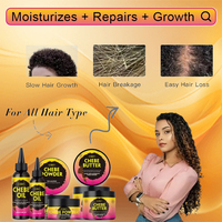 Oalen Private Label Soins capillaires 100% naturels à base de poudre et de beurre de Chebe, produits capillaires Chebe pour la croissance
