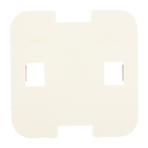 Piastra base / Piastra di montaggio singola bianca pura - Product Image 1