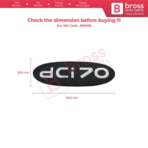 Emblema Monograma Negro BSP568 dci 70 para Kangoo 1998-2007 8200120852 - Product Image 5