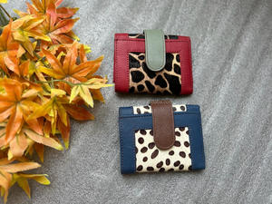 Nouveaux portefeuilles en cuir en fourrure à imprimé Animal pour femmes, en cuir, élégants et colorés, multi-usages, porte-cartes ATM - Product Image 4