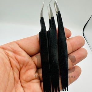 คีมหนีบขนตาสแตนเลสแบบมืออาชีพอุปกรณ์ต่อขนตาเพิ่มความคมชัดอุปกรณ์เพิ่มวอลลุ่มไฟเบอร์เพื่อความสวยงามทนทานสไตล์ใหม่ - Product Image 4