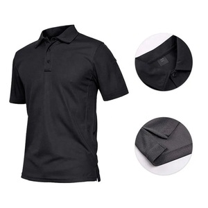 T-shirt polo de haute qualité pour hommes, 100% coton, couleur unie, boutons, manches courtes, qualité supérieure - Product Image 4