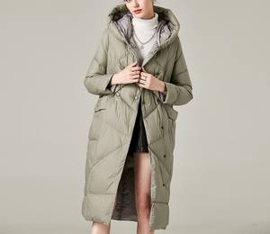 Veste d'hiver personnalisée pour femmes en gros manteaux de canard courts et chauds col à capuche coupe-vent grande taille coton imperméable respirant - Product Image 2