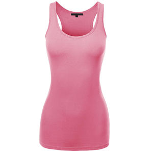 เสื้อกล้ามสตรีผ้าสแปนเด็กซ์ระบายอากาศได้ดีผ้าคอตตอน/เส้นใยไม้ไผ่ขนาดใหญ่พิเศษโลโก้ออกแบบได้ตามต้องการฤดูร้อน - Product Image 6