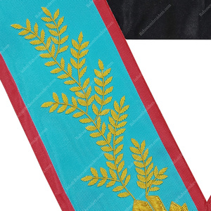 BAHOO EMBROIDERS Masonic Regalia Worshipful Master <b>Collar</b> of AASR-Freemason Handmade Embroidery Unisex <b>Collar</b> - Product Image 3