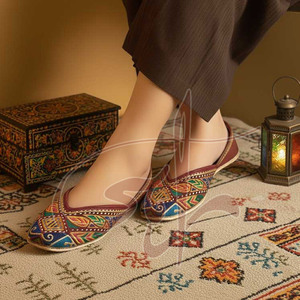 Suministro Directo de Fábrica, Khussa para Mujer, Personalizado, Antideslizante, Parte Superior de Cuero Sintético, Suela Antideslizante, Diseño de Moda de Alta Calidad - Product Image 3