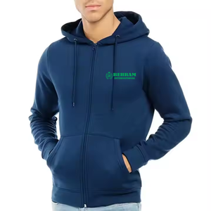 Latest Fashion Men's Casual <b>Zipper</b> <b>Fleece</b> Hoodies Winter Street Style Long Sleeve <b>Zipper</b> Acid Wash Hoodies for Men's - Product Image 4
