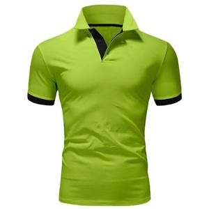 Vente en gros T-shirts unis de haute qualité T-shirts brodés Vêtements de golf Logo personnalisé Chemise simple pour hommes Chemises pour hommes - Product Image 3