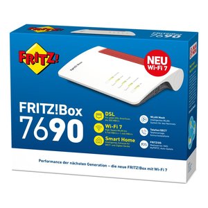 Modem routeur BOX 7690 Dual Band Blanc et Rouge 20003057 - Product Image 2