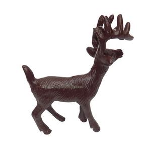 Sculpture de cerf en aluminium décorative de couleur brun foncé pour la maison, l'hôtel et le bureau - Product Image 1