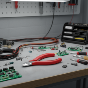 Cortador Diagonal Electrónico Knipex con Cabeza Pulida a Espejo, Empuñaduras de Plástico, Cabeza Redonda, Tijeras y Cortadores sin Bisel - Product Image 3