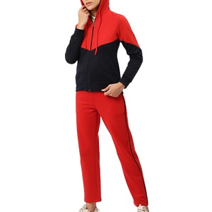 ชุดวอร์มลำลองผู้หญิงสำหรับฤดูหนาว ผ้าแคนวาส 100% สีพื้น 2 ชิ้น ชุดยาวมีฮู้ด ระบายอากาศได้ดี รุ่น 2026 - Product Image 3