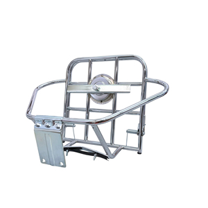 Portaequipajes trasero vertical y soporte para rueda de repuesto (modelo Deluxe) Lambretta LI S1/ S2 + TV1 + TV2 - Product Image 3