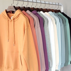 Hombres Mujeres Unisex 330gsm Algodón French Terry Pullover Hoodie Oem Logotipo personalizado Impreso Causal Sudadera con capucha Sudaderas con capucha lisas - Product Image 3