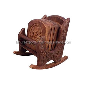 Posavasos de madera de diseño fresco, posavasos de madera decorativos para mesa de boda de calidad de estilo premium para bebidas a precio asequible - Product Image 2
