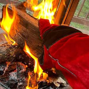Gants de soudage personnalisés à protection renforcée de la paume, résistants aux hautes températures, gants de sécurité pour le soudage - Product Image 5