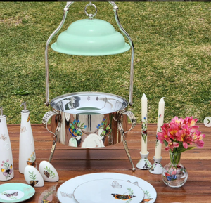 ถาดสแตนเลสสตีลใส่อาหารและเซิร์ฟเวอร์อาหารสำหรับบ้านและงานอีเวนต์จากธีมดอกไม้โรงงานดีไซน์ไม่เหมือนใคร - Product Image 2