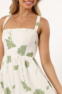 Haute qualité coton Maxi robe pour femmes Style gothique imprimé printemps été Collection ample grande taille à manches longues décontracté lin - Product Image 3