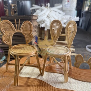 เก้าอี้หวายเด็กทำด้วยมือเป็นมิตรกับสิ่งแวดล้อมเฟอร์นิเจอร์เด็กทอทนทานสำหรับห้องเด็กเก้าอี้ที่นั่งเด็กวัยหัดเดินสำหรับสถานรับเลี้ยงเด็ก - Product Image 2