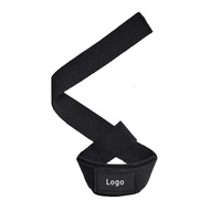 Logo personnalisé Sangles de poignet d'entraînement en coton à usage intensif Sangles d'haltérophilie de gymnastique
