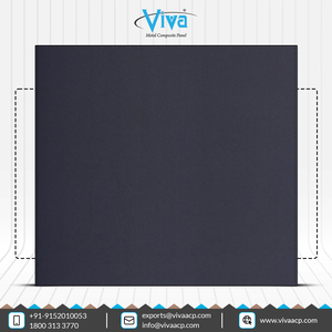 Paneles de Pared de Láminas Compuestas de Aluminio ACP Resistentes a los Arañazos VA 9007 Negro Crepúsculo de un Fabricante Indio Líder - Product Image 2