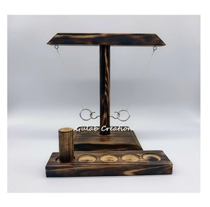 Juego de lanzamiento interactivo de gancho y anillo personalizado de madera con paquete Juego de mesa al aire libre para fiestas, bares, camping y diversión familiar - Product Image 4