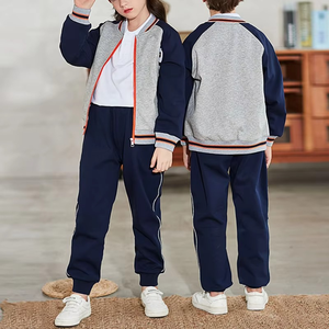 Ropa de invierno para niños con logotipo personalizado, conjunto de pantalones de chándal y Sudadera con capucha de algodón 100% de manga larga, conjuntos de Jogger holgados, chándal para niños - Product Image 4