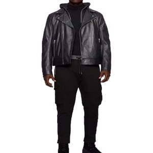 Vestes en cuir pour hommes, design personnalisé, produit à succès, vêtements d'hiver, tissu 100% cuir, nouveau style, veste pour hommes de la rue principale, 2025 - Product Image 2